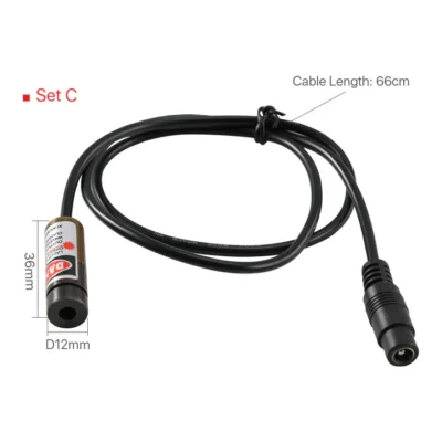 CO2 Lazer Kırmızı İşaret Seti ve Güç Adaptörü